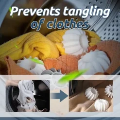 Tvättillbehör-4 st 2023 Återanvändbara Tvättbollar Tvättskrubbningsbollar för Tvätt, 1 st Maskin Silikon Ångkokare Torkbollar Tvättmaskinsbollar Tvättboll