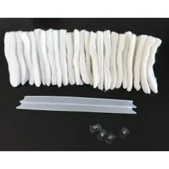 Fönsterrengöring-24 st bomullsplattor ersättningskit för magnetisk fönsterputsare dubbelsidig