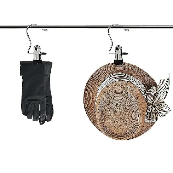 Tvättillbehör-10 st bärbara tvättklämmor för resor, hem, kläder, stövlar, galgar, klämmor, hängande krokar, klämmor, klämmor i rostfritt stål