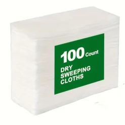 Svampar & Dukar-100 st Dammfri Svepdukspads Kompatibla med Swiffer Mopp - Engångsdammremsor för Golvrengöring (Mopp Ingår Inte)