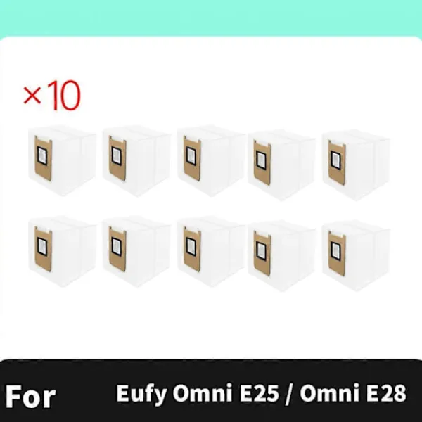 Dammsugare & Tillbehör-10 st Dammsugarpåsar för Eufy Omni E25 / Omni E28 Dammsugare Tillbehör Dammsugarpåse Ersättningsdelar