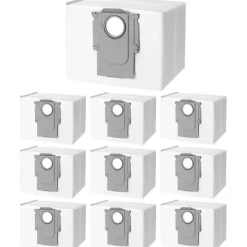 Dammsugare & Tillbehör-10 st dammsugarpåsar tillbehör för Xiaomi Roborock S8+/S8 Pro Ultra S7 MaxV Ultra/S7 Pro Ultra/Q7 robotdammsugare{sl}