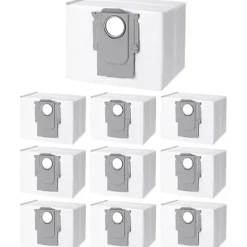 Dammsugare & Tillbehör-10 st dammsugarpåsar tillbehör till Xiaomi Roborock S8+/S8 Pro Ultra S7 MaxV Ultra/S7 Pro Ultra/Q7 robotdammsugare