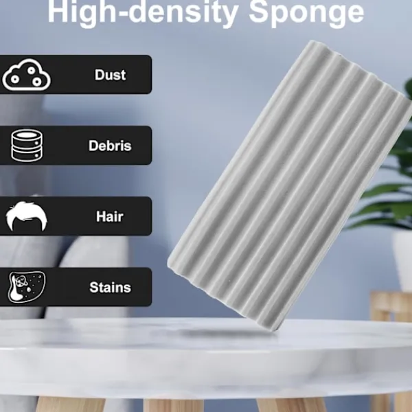 Svampar & Dukar-2 st Dammtorkningssvamp, Dubbelsidig Fuktig Rengöringssvamp Dammtorkare Rengöringsverktyg Återanvändbar Fuktig Dammsugare Våt Dammsugare Svamp