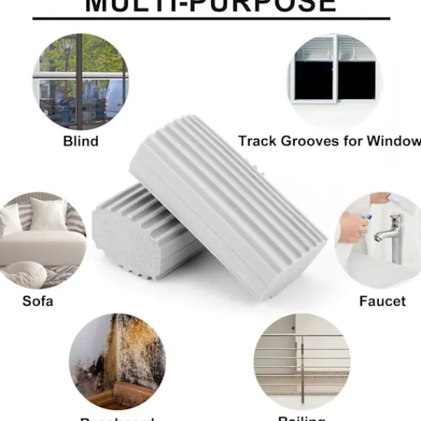 Svampar & Dukar-2 st Dammtorkningssvamp, Dubbelsidig Fuktig Rengöringssvamp Dammtorkare Rengöringsverktyg Återanvändbar Fuktig Dammsugare Våt Dammsugare Svamp