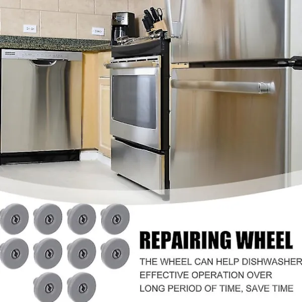 DAO Tvättmaskiner-4 st diskmaskin reservdelar diskmaskiner ersättningsrulle diskmaskin rulle [dB} 4X4X3cm