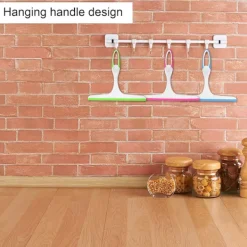 Fönsterrengöring-3 st duschskrapor, fönsterrengörare för badrumsglasdörrar, speglar, bilrutor, tjock plast och silikon