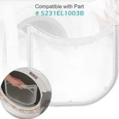 Torktumlare-1 st 5231EL1003B Torktumlare Luddfilter Skärm med Filtkanttätning för Klädtorktumlare Ersätter 5231EL1003B