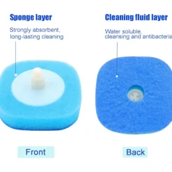 Superp Svampar & Dukar-24 st engångs toalettborste ersättningshuvud, toalettborste engångsersättningshuvud (ersättningshuvud)
