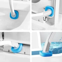 Superp Svampar & Dukar-24 st engångs toalettborste ersättningshuvud, toalettborste engångsersättningshuvud (ersättningshuvud)