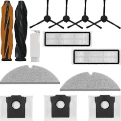 Dammsugare & Tillbehör-14 st Ersättningsdelar för D20 Plus Robotdammsugare Tillbehör Huvudborstar Filter Moppdukar D_Kvalitetsgåvor