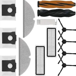 Dammsugare & Tillbehör-14 st Ersättningsdelar för D20 Plus Robotdammsugare Tillbehör Huvudborstar Filter Moppdukar D_Kvalitetsgåvor