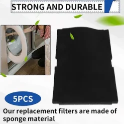 Torktumlare-5 st Ersättningsfilter för torktumlare för Beko/Grundig/Elektra Bregenz/Blomberg Del 2964840100