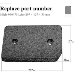 Torktumlare-4 st Ersättningsfilter för torktumlare för 9164761 för torktumlare Värmepumpstorkfiltermatta för Tdb230wp Tce530