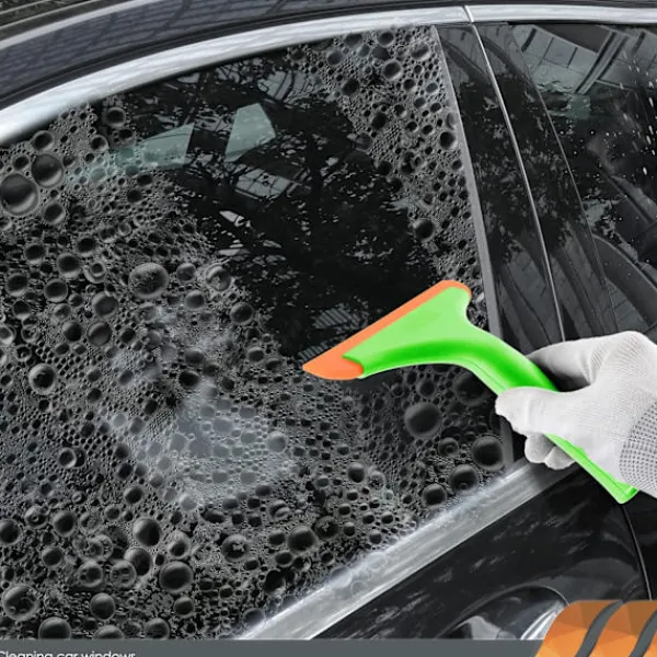 Fönsterrengöring-2 st Fönsterraka med Handtag, Flexibel Gummiraka, Duschraka, för Glas, Speglar, Bilfönster, Badrum, 15 cm