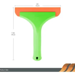 Fönsterrengöring-2 st Fönsterraka med Handtag, Flexibel Gummiraka, Duschraka, för Glas, Speglar, Bilfönster, Badrum, 15 cm