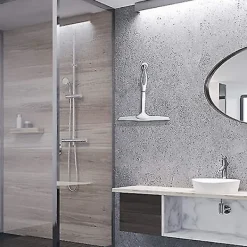 Fönsterrengöring-2 st Fönsterraka Silikon Duschraka Långt Handtag