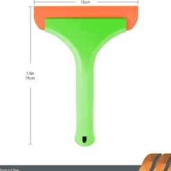 Fönsterrengöring-2 st Fönsterskrapa med Handtag, Flexibel Gummiskrapa, Duschskrapa, för Glas, Speglar, Bilfönster, Badrum, 15 cm