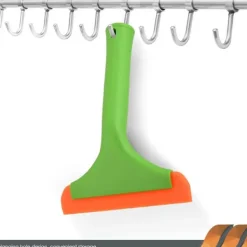 Fönsterrengöring-2 st Fönsterskrapa med Handtag, Flexibel Gummiskrapa, Duschskrapa, för Glas, Speglar, Bilfönster, Badrum, 15 cm