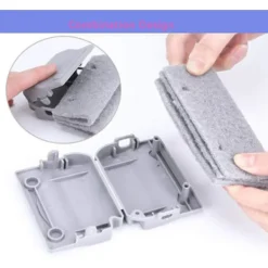 ATELA Fönsterrengöring-4 st Fönsterspår Rengöringsborste, dammsopande fogrengöringsborste