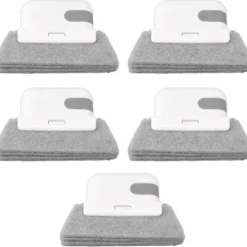 Fönsterrengöring-5 st Fönsterspår Rengöringsborste Skrapa Borste Fönster Litet Paket Borste Hushållsborste Skrapverktyg Skrapa Rengöringsborste