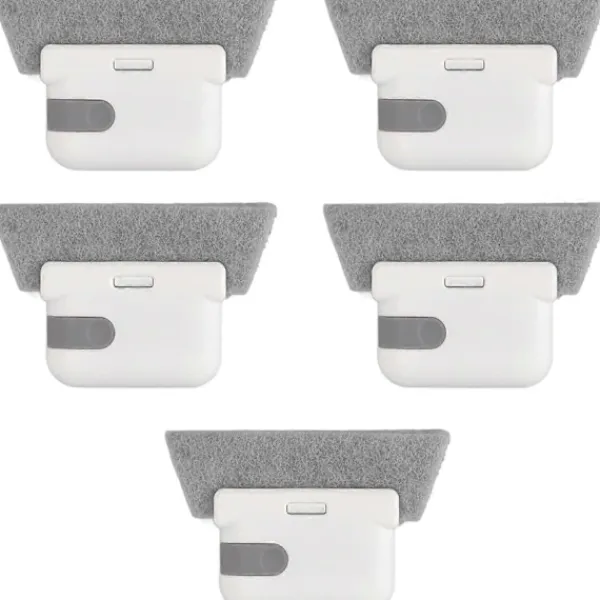 Fönsterrengöring-5 st Fönsterspår Rengöringsborste Skrapa Borste Fönster Litet Paket Borste Hushållsborste Skrapverktyg Skrapa Rengöringsborste