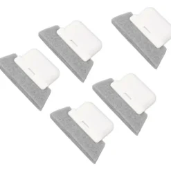 Fönsterrengöring-5 st Fönsterspår Rengöringsborste Skrapa Borste Fönster Litet Paket Borste Hushållsborste Skrapverktyg Rengöringsborste