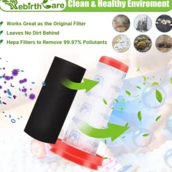 Dammsugare & Tillbehör-2 st för Bosch Flexxo Series 4 Filter BBH32101 BBH3ZOO25