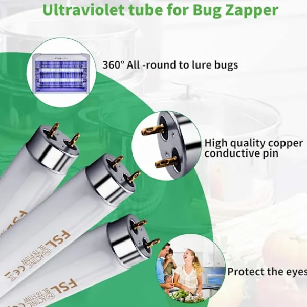 YIXI Skadedjur & Insekter-2 st Fsl T5 8w Fly Killer Ersättningslampor Uv-rör För 8 W Fly Insect Killer / Bug Zapper