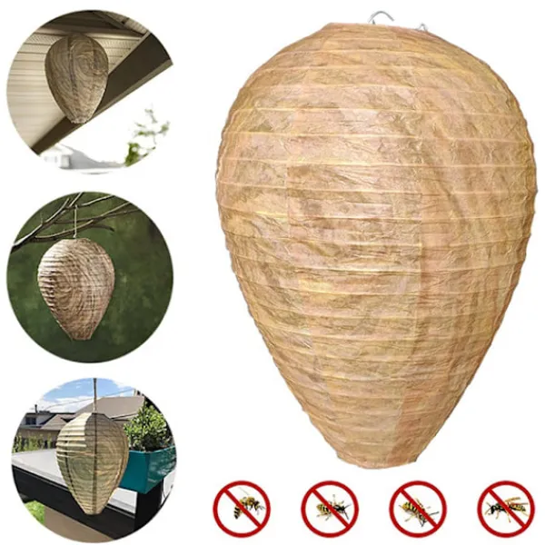 Skadedjur & Insekter-4 st Getingfällor Giftfritt Lockbete av Papper, Avskräckande för Bin - Getingbo