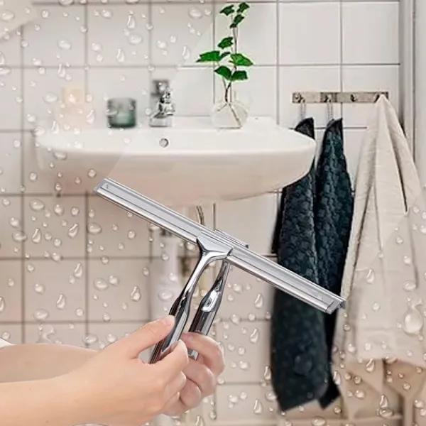 Fönsterrengöring-1 st glasrengörare badrum toalett spegel torka fönsterborste Zi