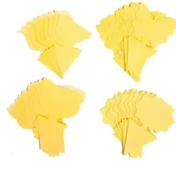 Skadedjur & Insekter-44 ST Gula klistermärken, små gula brädor, pluggbar flugfälla, mönstrad självhäftande flugfälla för inomhusväxter och krukväxter