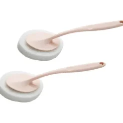 Svampar & Dukar-2 st Hemrengöringsborste Avkalkningsborste Fläckborttagningsdynor Borste Suddgummi Tvättbad Rengöringsmedel