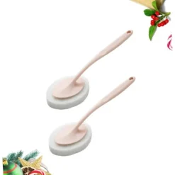 Svampar & Dukar-2 st Hemrengöringsborste Avkalkningsborste Fläckborttagningsdynor Borste Suddgummi Tvättbad Rengöringsmedel