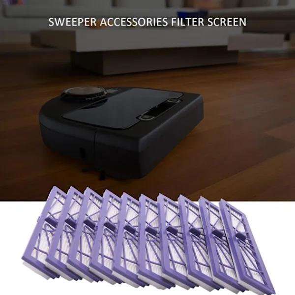 Crowned Dammsugare & Tillbehör-10 st HEPA-filter för Neato Botvac D / Connected-serien D7 D80 D85 D3 D75 D5 70e 75 80 85 dammsugare C