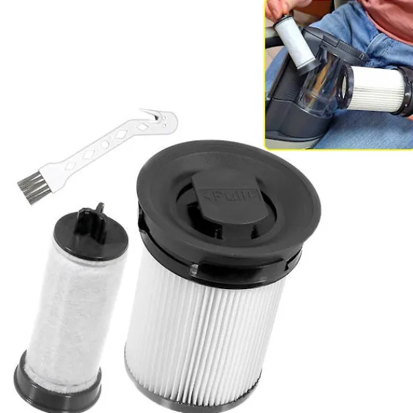 DAO Dammsugare & Tillbehör-2 st HEPA-filterersättningsdelar för Triflex Hx1 sladdlös dammsugartillbehör [DB] White black