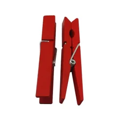 Tvättillbehör-40 st hållbara 2,9 tum klädnypor klädnypor (röd)