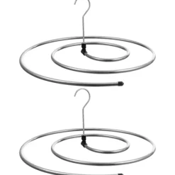 Tvättillbehör-2 st hopfällbara diskställ spiral torkställ dropptorkställ klädtorkställ stativ spiralhängare