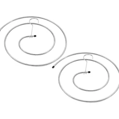 Tvättillbehör-2 st hopfällbara diskställ spiral torkställ dropptorkställ klädtorkställ stativ spiralhängare