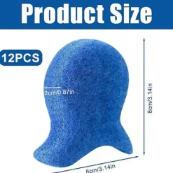 Tvättillbehör-12 st husdjurshår borttagning tvättmaskin tvätt katt hår remover tvättmaskin återanvändbar tar bort djurhår