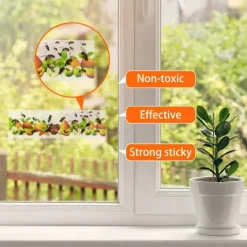 Skadedjur & Insekter-25 st Insektsfällor för Fönster Klisterfällor Anti-Fluga Myggor Vattentäta för Utomhus Inomhus