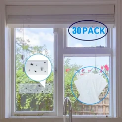 Skadedjur & Insekter-30 st Insektsfällor Klisterfällor Dubbelsidiga Limklistermärken Vattentäta Gula Flugfångare Vita Bladlöss för Trädgårdsväxter Blommor Frukt