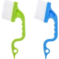 Fönsterrengöring-2 st kakelfogborste rengöringsborste med handtag för hem kök fönsterlist söm