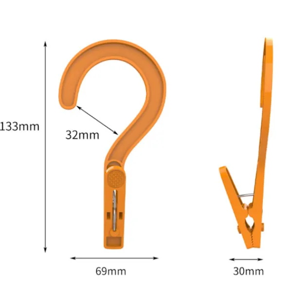 Tvättillbehör-6 st Klädnypor Torkklämma GRÖN