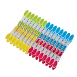 Tvättillbehör-90 st Klädtorkklämmor, Starka Klädnypor, Vindtåliga Klädnypor, Extra Stora, Halksäkra, Ergonomiska, Mjuka Gummigrepp, 4 Färger | Fyndiq