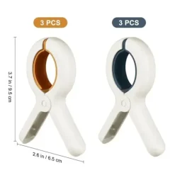 Tvättillbehör-6 st Klämmor Handduk Strand Kläder Klämmor Stol Klämma Hängande Plaststolar Stora Tvätt Torkpinnar Täcke Klädnypor Poolhållare