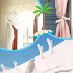 Tvättillbehör-12 st Kraftiga Tvättklämmor Klädnypor Stolklämmor Handdukshållare Vindtäta Klädnypor för Solstol 3 Färger