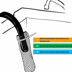 Tvättillbehör-20 st luddfilter tvättmaskin luddfilter fälla tvätt nät tvättmaskin slangfilter med 20 st kabelband