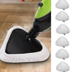 FMYSJ Ångtvättar-6 st Mikrofiber Ångmopp Rengöringsdynor Ersättningsångmopp Kompatibel med H2o X5 H20 Tvättsbara (FMY)