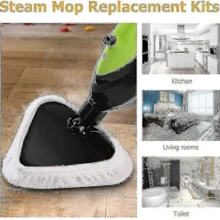 DAO Städmoppar-6 st Mikrofiber Ångmoppar Rengöringsdynor Ersättning Ångmopp Kompatibel För H2o X5 H20 Tvättbar [db]